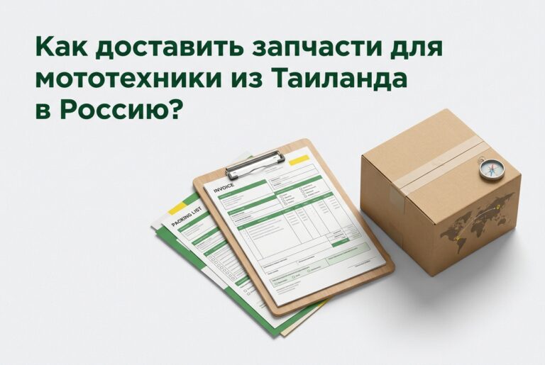 Как доставить запчасти для мототехники из Таиланда в Россию? — CDEK Siam